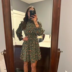 Long sleeve dress Green Size Small